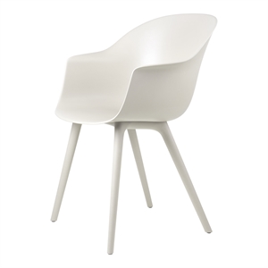 GUBI Flaggermus Spisestol Plast Alabaster Hvit