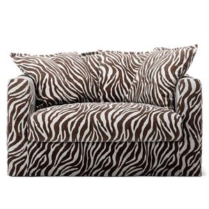 Decotic Le Grand Air Love Seat Lenestol Sebra/ Brun/ Hvit