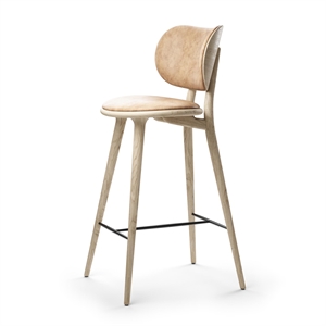 Mater The High Stool Barkrakk med Rygg Matt Eik 74 cm