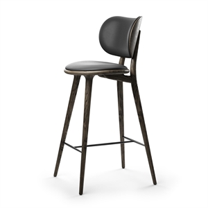 Mater The High Stool Barkrakk med Rygg Sirka Grå Eik 74 cm
