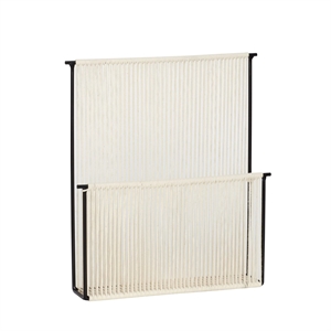 Hübsch String Wall Magazine Holder Sort/ Hvit