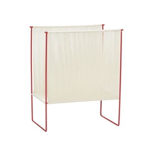 Hübsch String Magasinholder Rød/ Hvit