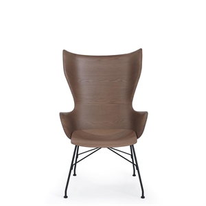 Kartell K/Wood Lenestol Sort/mørk Ask