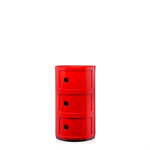 Kartell Componibili 3 Skap Rød