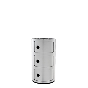 Kartell Componibili 3 Kabinett Krom