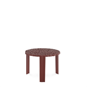 Kartell T-TABLE Sidebord Medium Burgunder
