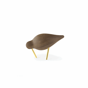 Normann Copenhagen Shorebird Valnøtt Messing Liten