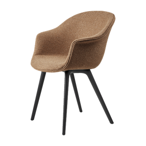GUBI Flaggermus Spisestol Plastben Rundt Bouclé 032