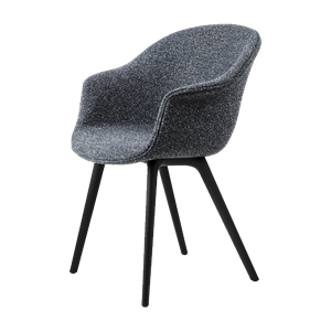 GUBI Flaggermus Spisestol Plastben Rundt Bouclé 023