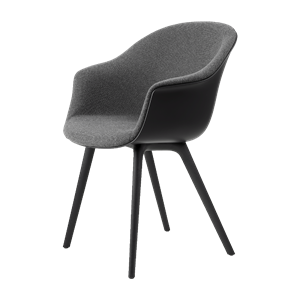 GUBI Flaggermus Spisestol Plastben Front Trukket i Hallingdal 65 173