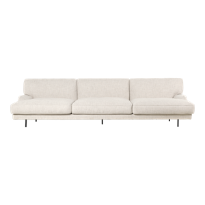 GUBI Flaneur Sofa 3-seter Indianskop 15 med ben i antikk Messing