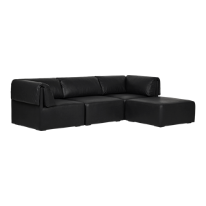 GUBI Wonder Sofa 3-seter med Armlener og Sjeselong Brescia 0509