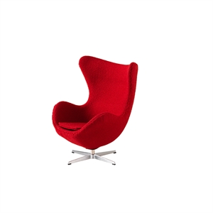 Fritz Hansen Miniatyr Egg Lenestol Rød