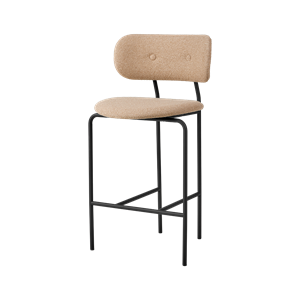 GUBI Coco Barstool H65 Rundt Bouclé 004