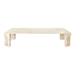 GUBI Doric Salongbord Rektangulært 140 x 80 cm Nøytral Hvit