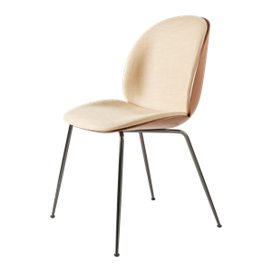 GUBI Beetle Spisestol Finer Shell Flair Spesial FR 134 med Ben i Sort Krom