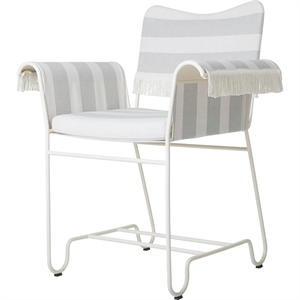 Gubi Tropique Spisestol med Frynser Hvit/ Leslie Stripe 20
