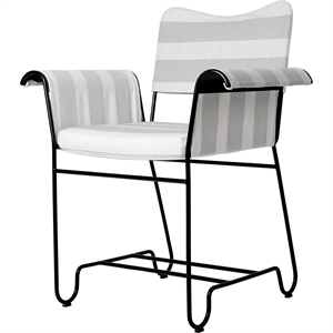 Gubi Tropique Spisestuestol Sort/Leslie Stripe 20