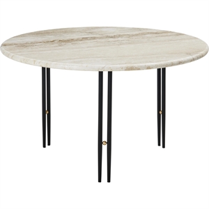 GUBI IOI Sofabord Ø70 Sort/ Beige