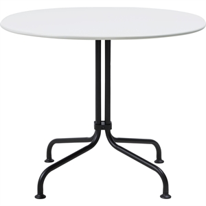 Gubi Carmel Bistro Kafébord 75x75 Matt Sort/ Muslinghvit
