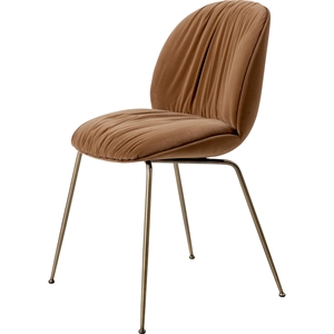 Gubi Beetle Soft Spisestol Antikk Messing/Søndag/Dedar 112