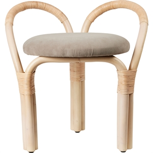 Gubi Bistra Krakk Naturlakkert Rattan/Fustagno Limonta 002