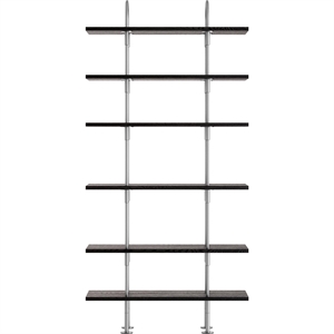 Gubi Keen 96 Hyllesystem 6 Hyller Rustfritt Stål/askfiner