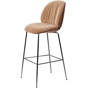 Gubi Beetle Soft Barkrakk H77 Sort Krom/ Amerikansk Valnøtt/ Belsuede Speical/Dedar 132