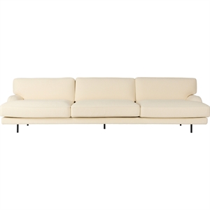 Gubi Flaneur 3-seters Sofa Sort/ Bouclé 001