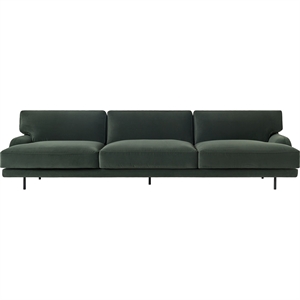 Gubi Flaneur 3-seters Sofa Sort/ Asator 0984