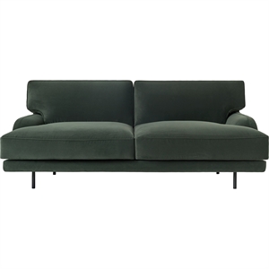 Gubi Flaneur 2-personers Sofa Sort/ Asator 0984