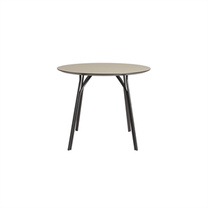 Woud Tree Rundt Bord Ø90 Sort/ Beige Laminat