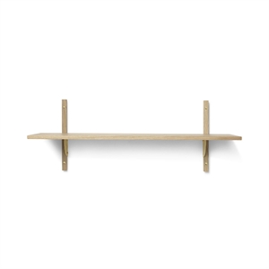 Ferm Living Sector Hylle Enkel Bred Eik/ Messing
