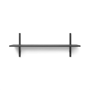 Ferm Living Sector Hylle Enkel Bred Sort Sort /Svart Messing