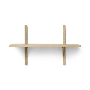 Ferm Living Sector Hylle Enkel Smal Eik/ Messing