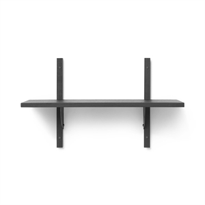 Ferm Living Sector Hylle Enkel Smal Sort Ask/Sort Messing