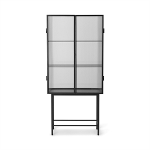 Ferm Living Haze Vitrineskap Riflet Glass Sort