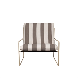 Ferm Living Desert Putetrekk Sett Stripe C/M/Sjokolade