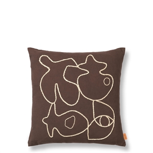 Ferm Living Figurpute 50x50 cm Kaffe/ Sand