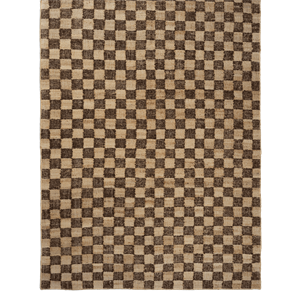 Ferm Living Ruteteppe i Ulljute 200x300 Kaffe/natur