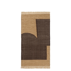 Ferm Living Forene Teppe 80x140 Tan/Sjokolade