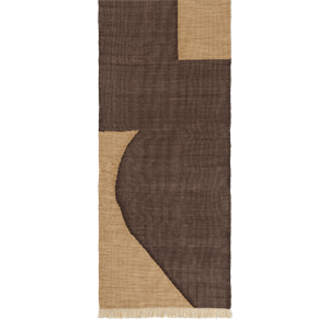 Ferm Living Forene Teppe 80x200 Tan/Sjokolade