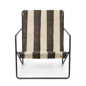 Ferm Living Desert Lenestol Sort/ Off-white/sjokolade