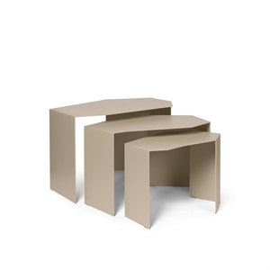 Ferm Living Shard Cluster-sofabordsett med 3 Kasjmir