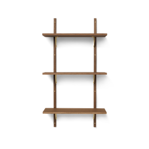 Ferm Living Sector Trippel/Smal Hylle Røkt Eik/ Messing