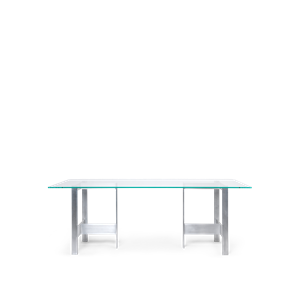 Ferm Living Lager Spisebord 90x200 Glass/ Aluminium
