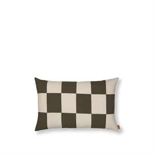 Ferm Living Fold Patchwork Pute Mørk Oliven