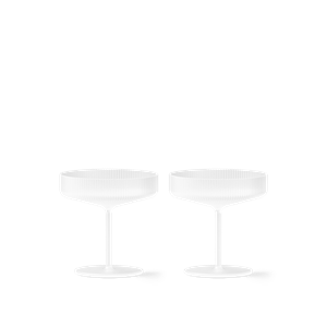 Ferm Living Ripple Champagne Sett med 2 Frostet