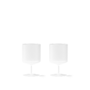 Ferm Living Ripple Vinglass Sett med 2 Frostet