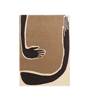 Ferm Living Pose Tuftet Teppe 140x200 Mørk Kaffe/Off-White